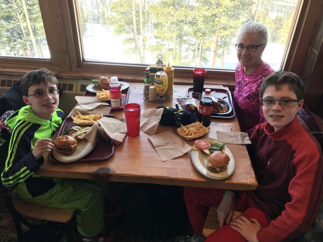 Well-deserved lunch break