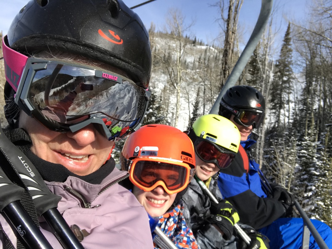 Day 2 of skiing Steamboat  - sun's out
