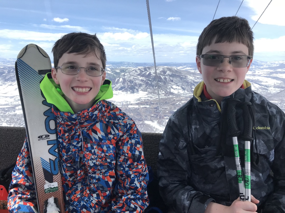 Happy ride down the mountain