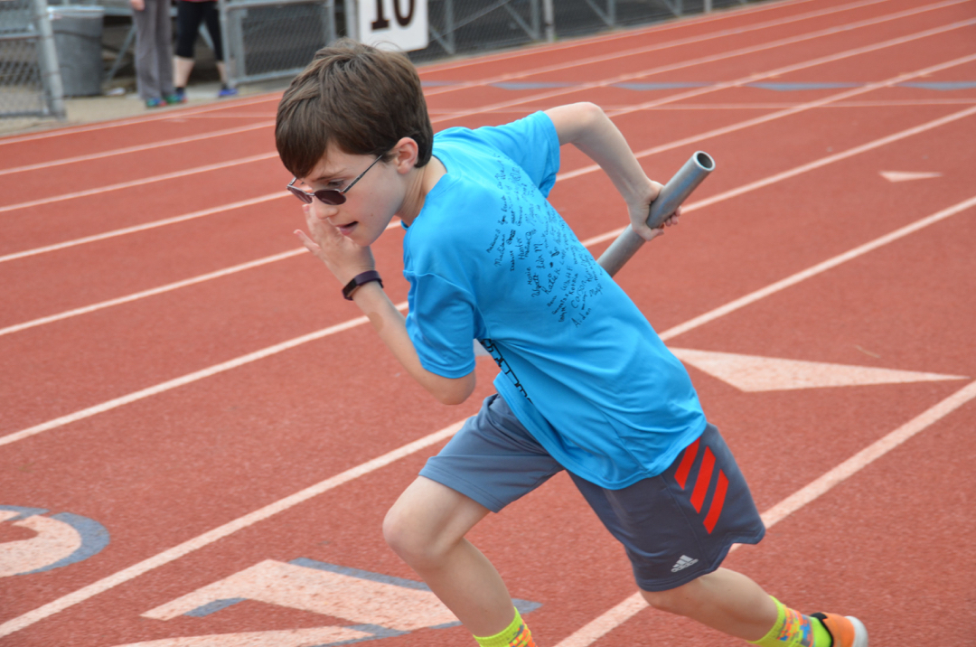 Ted at 5th grade track and field day
