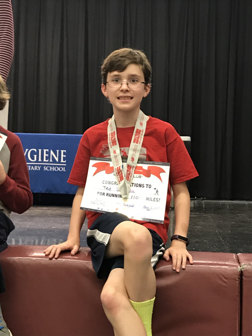 Ted ran 100 miles in 100 Mile Club!