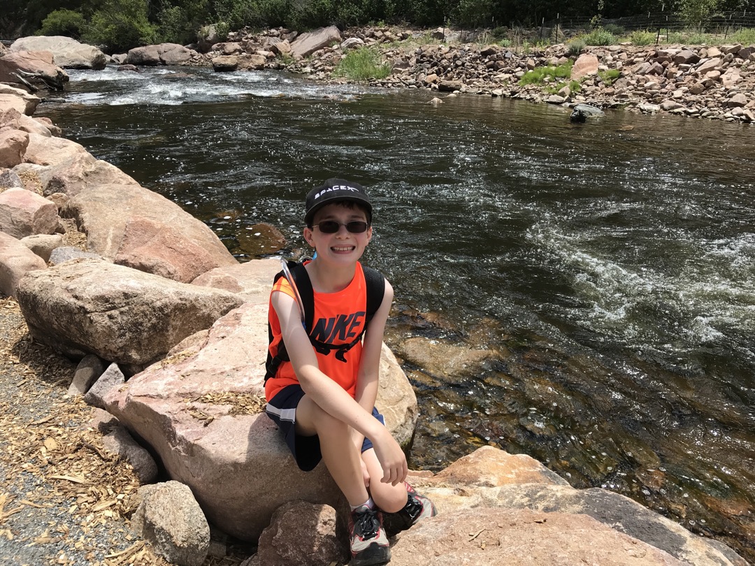 Ted by a fork of the St. Vrain River