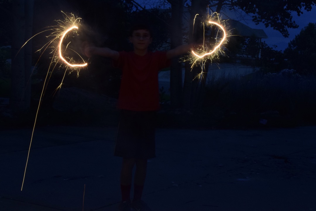 Ted paints the night