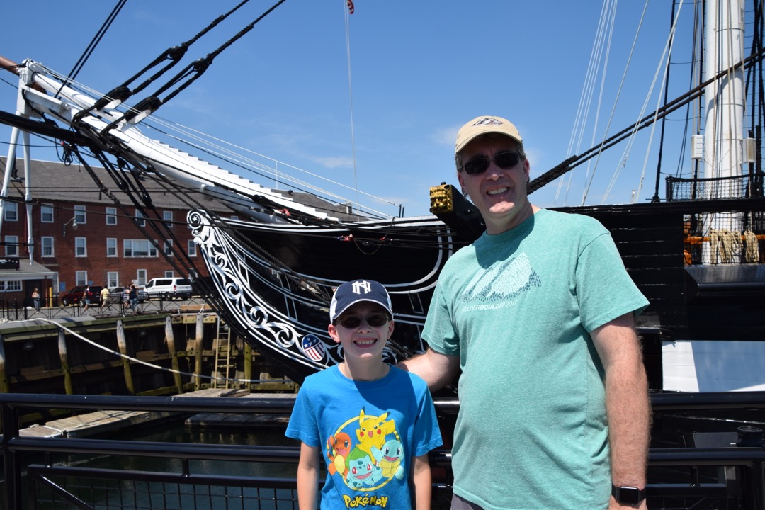 Ted and Dad enjoyed the ship