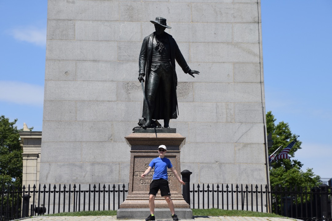Channeling his inner Colonel William Prescott