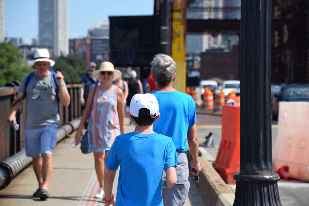 Following Memere back over the Charles River