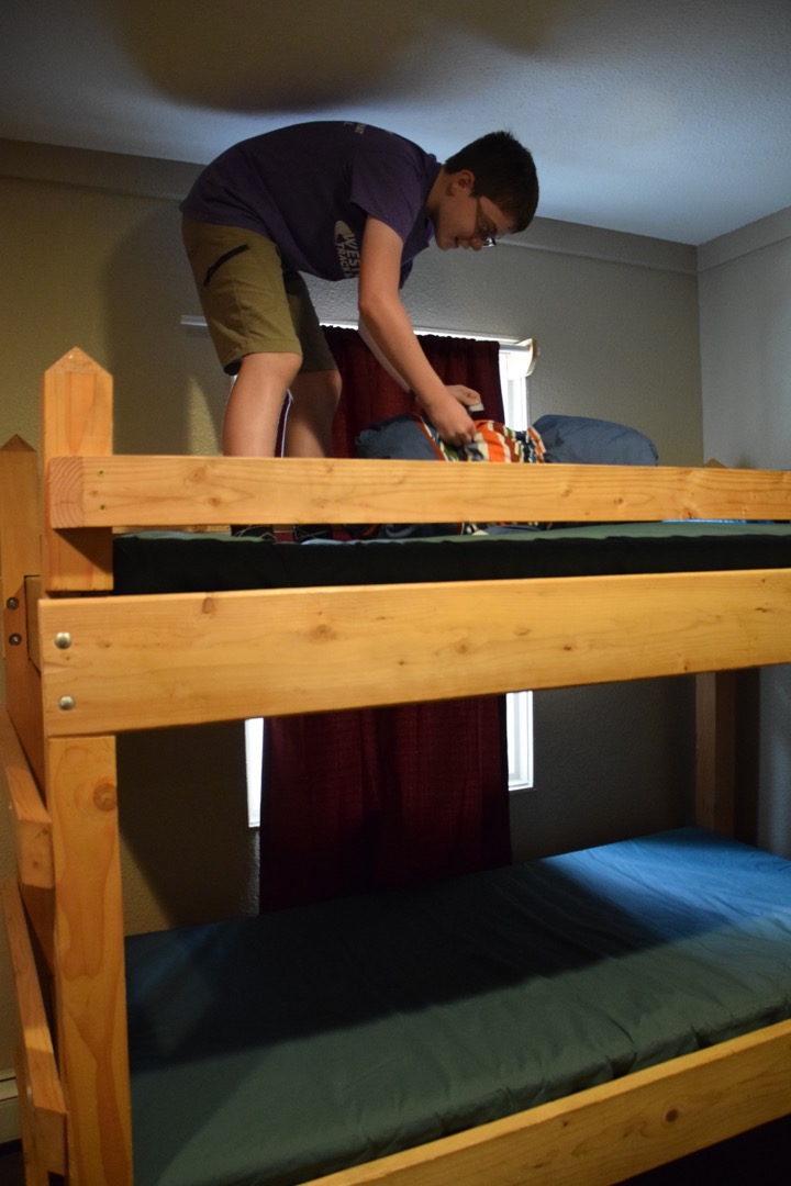 Claiming the top bunk
