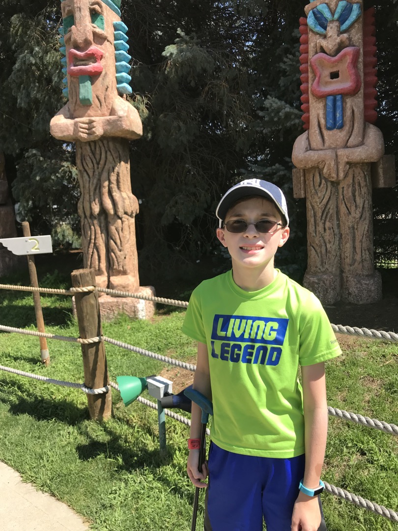 First of three mini golf courses: Lost Continent
