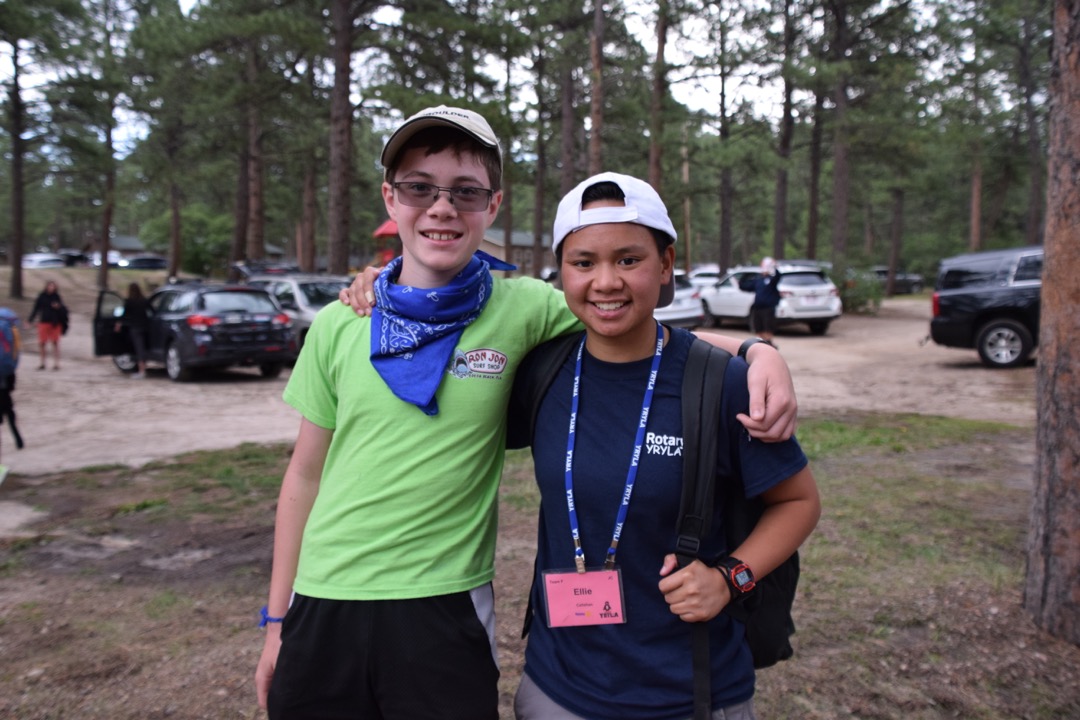 Tim and his Junior Counselor, Ellie
