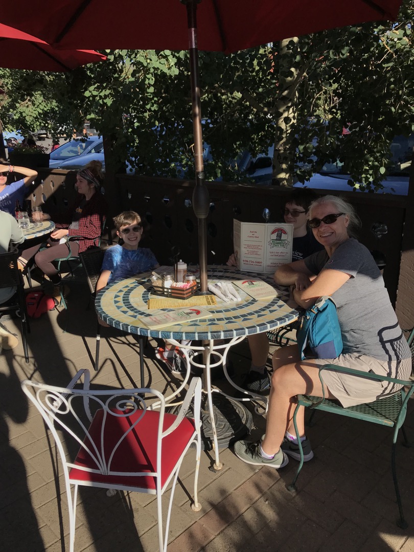 Hanging at the Hernando's patio