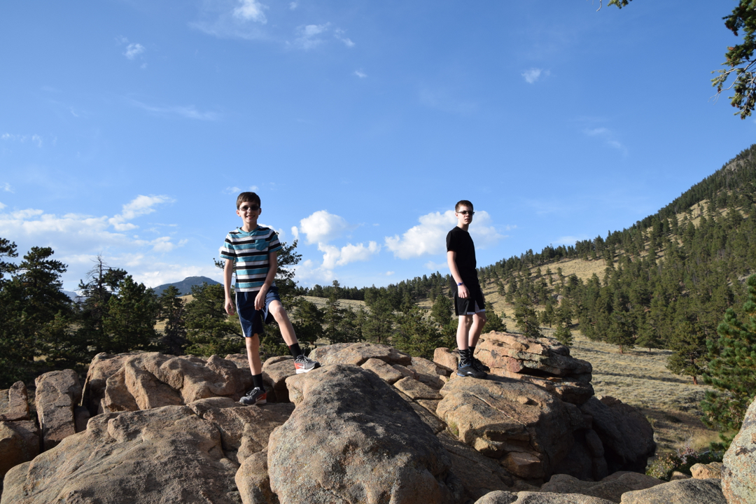 On their favorite rock at RMNP
