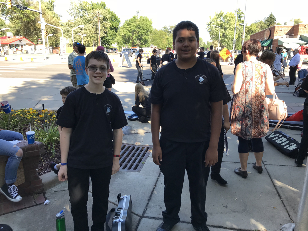 Meanwhile, Tim was playing in a concert in downtown Longmont