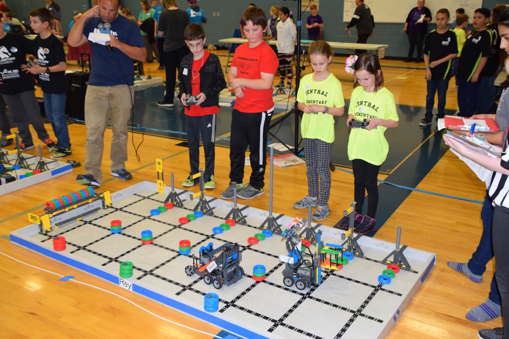 Ted's first robotics tournament of 2018