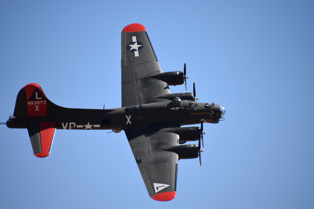 Close pass by the B-17