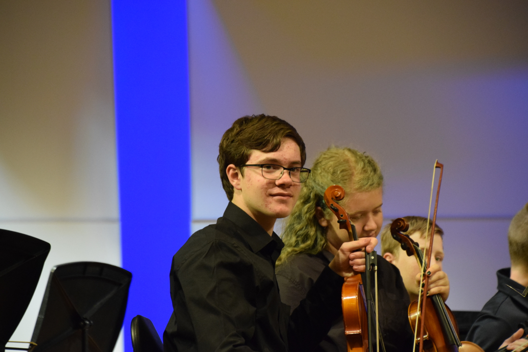 First high school orchestra concert