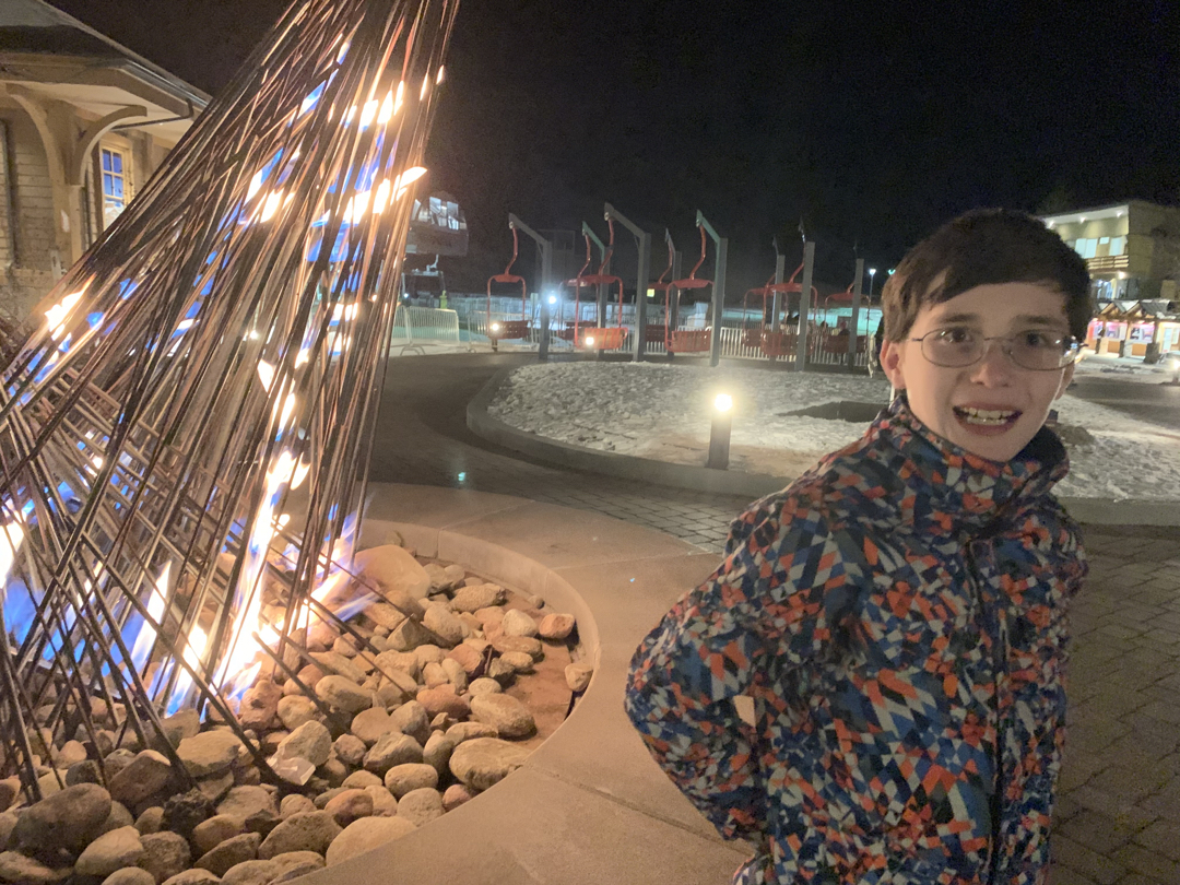 Warm up by the fire