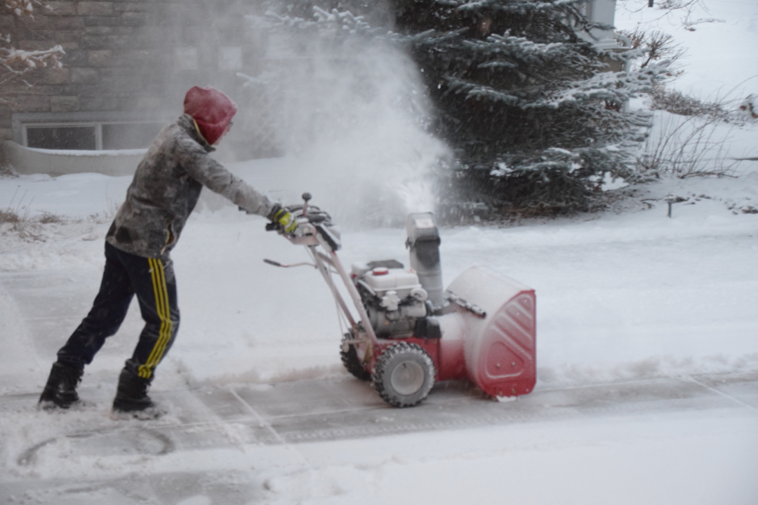 Blowin' the snow