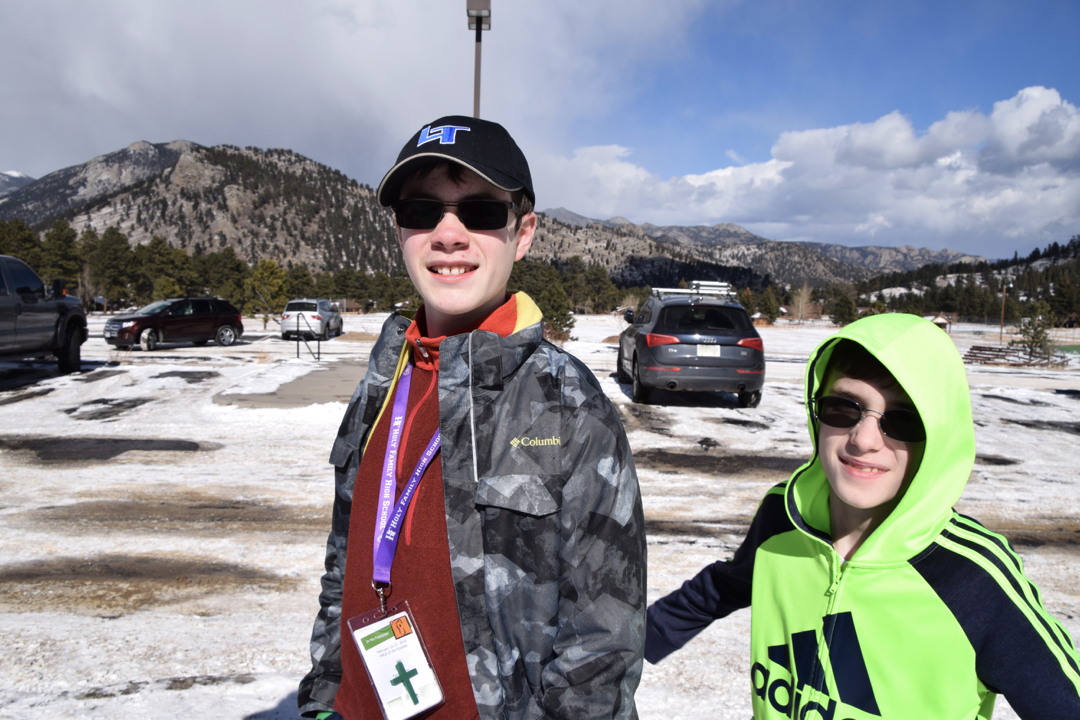 Tim had fun at a youth group weekend at YMCA of the Rockies