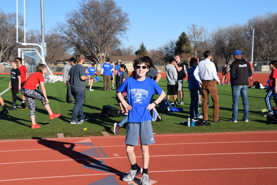 Ted is ready for the 4x200 relay