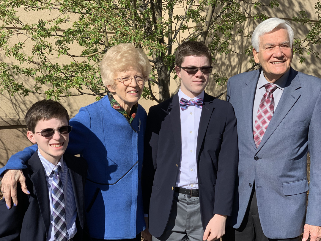 With Grandma and Grandpa