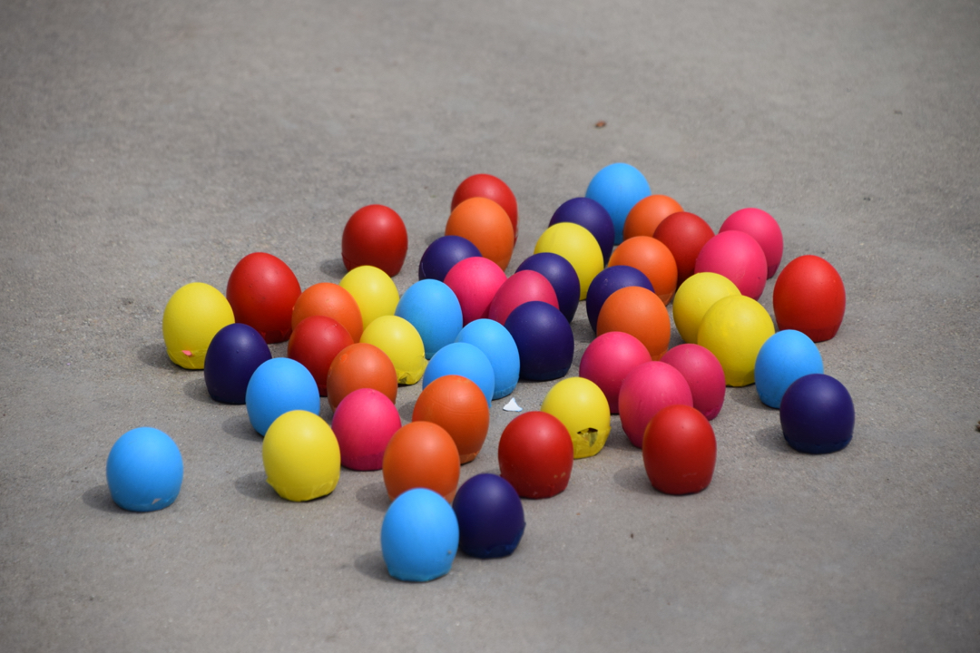 Ready for the egg pelting