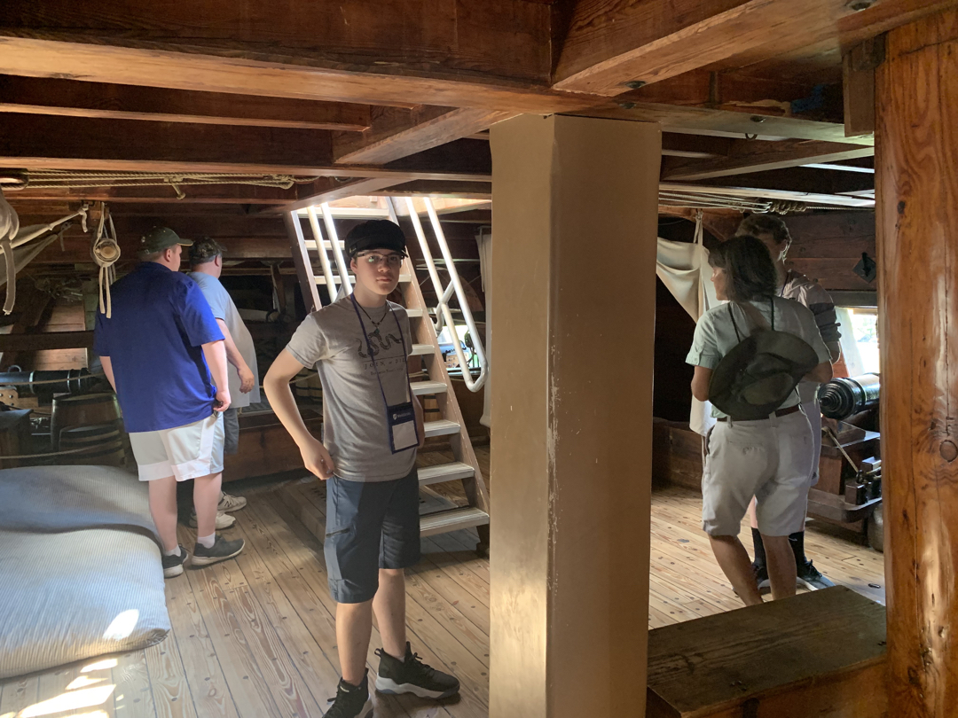 Below deck on the Susan Constant
