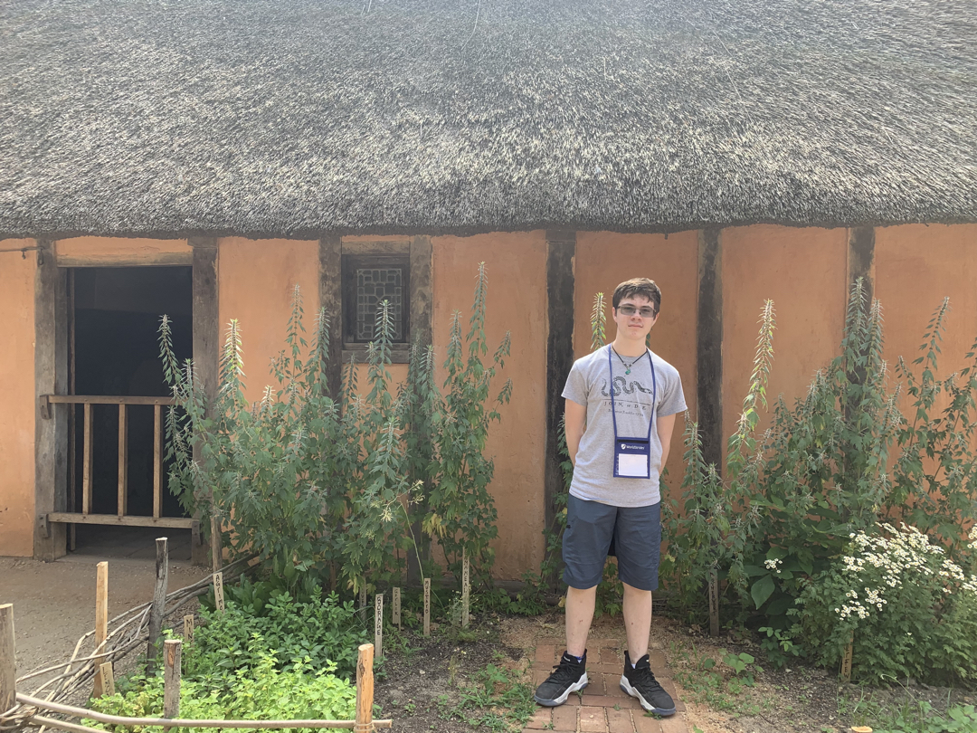 Tim in the Jamestown fort