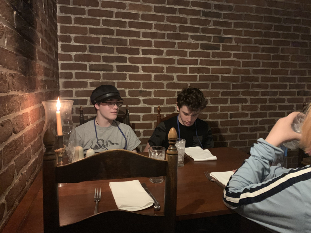 Lunch in the basement!