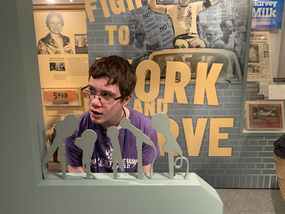 Tim in the Newseum