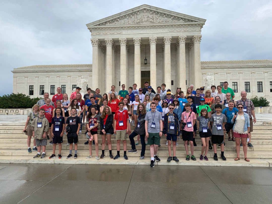 All of us in front of the Supreme Court