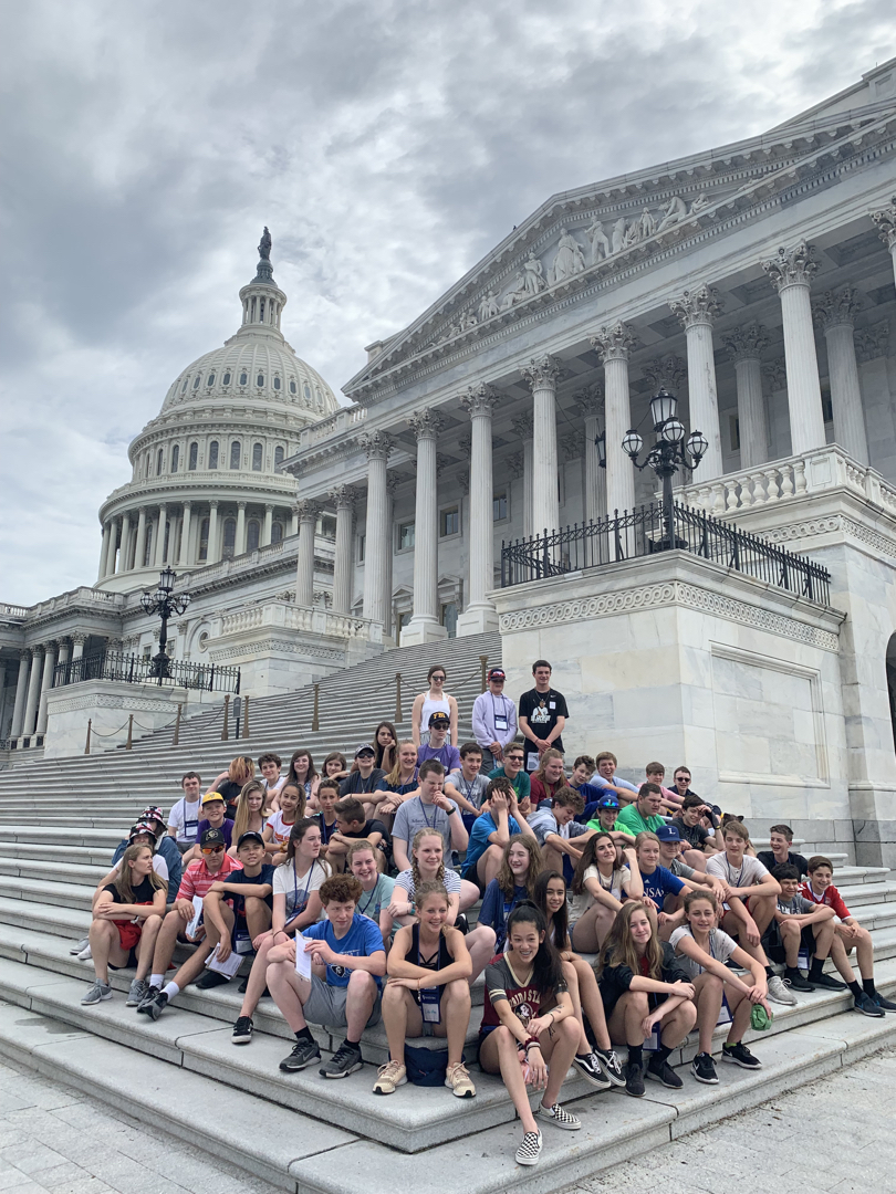 Assmebled on the Capitol steps