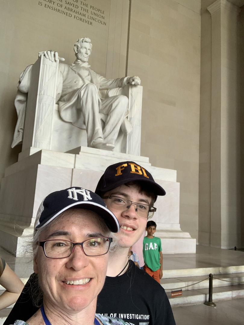 Me, the boy, and Lincoln