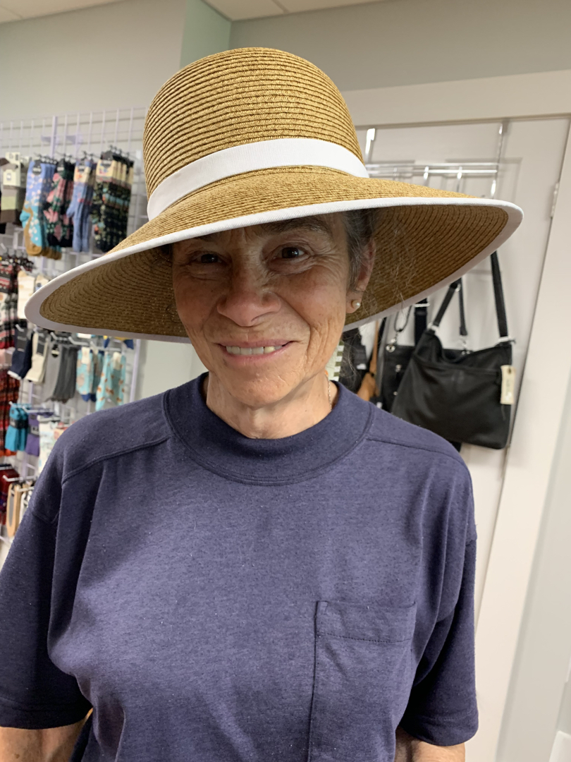 Memere in a jaunty hat