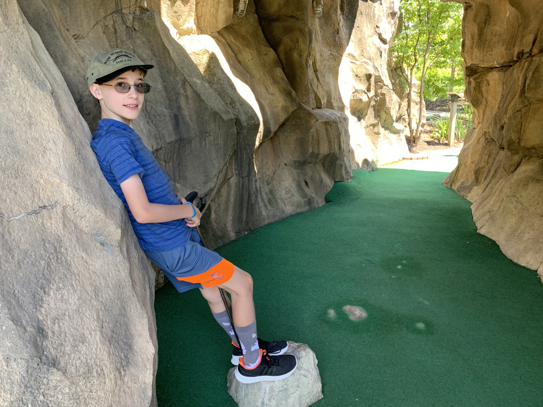Chillin' at mini golf