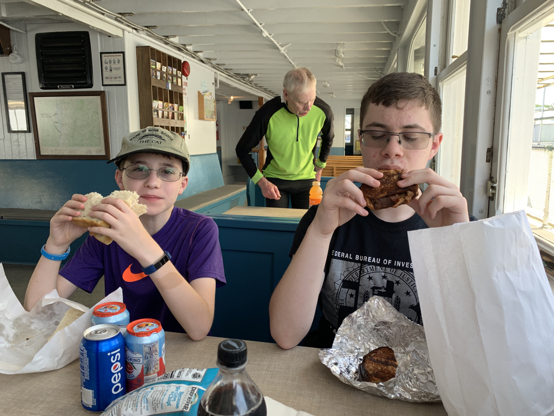 Sandwiches for the ferry ride