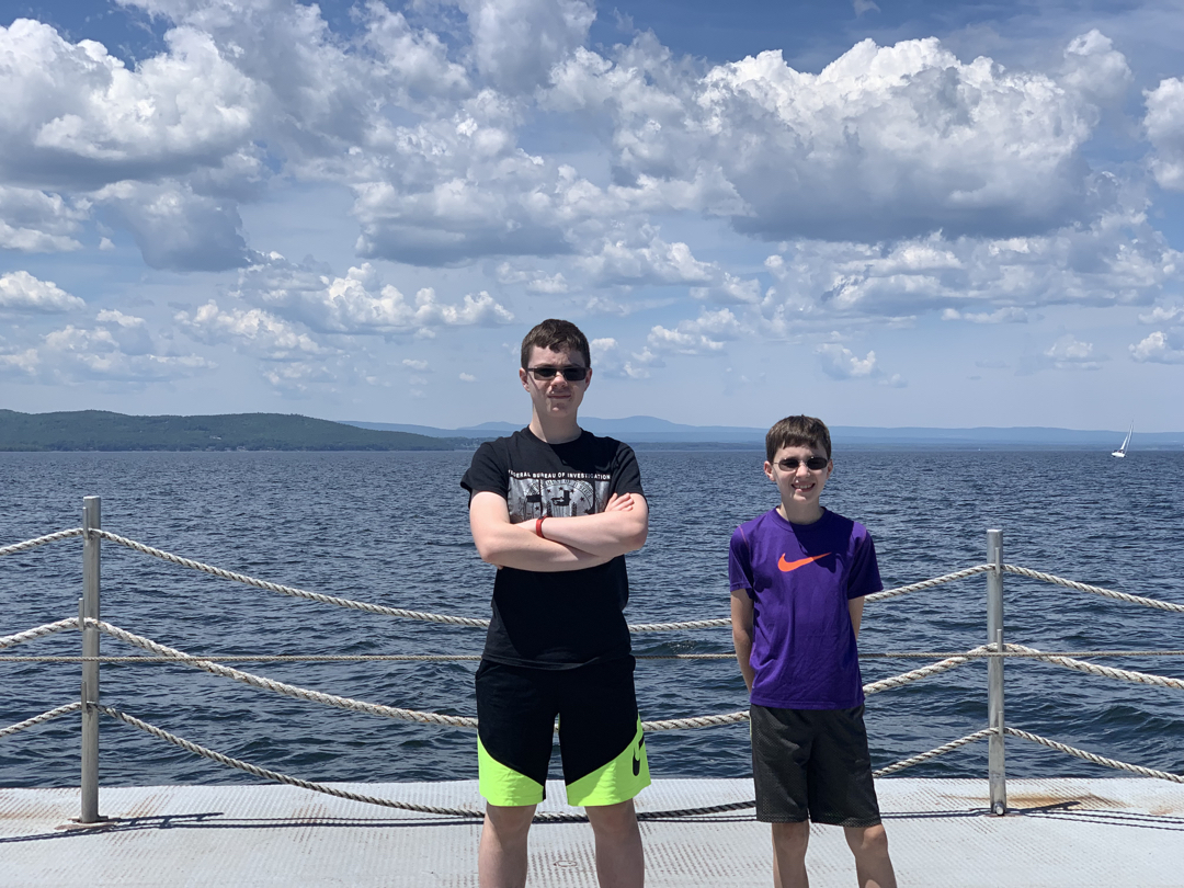 On the ferry from Burlington, VT to Port Kent, NY