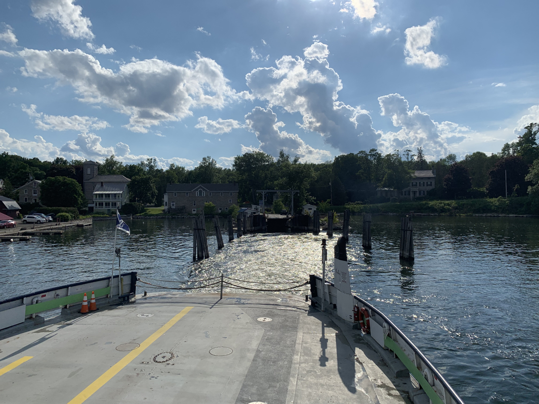 Taking the ferry back to Vermont