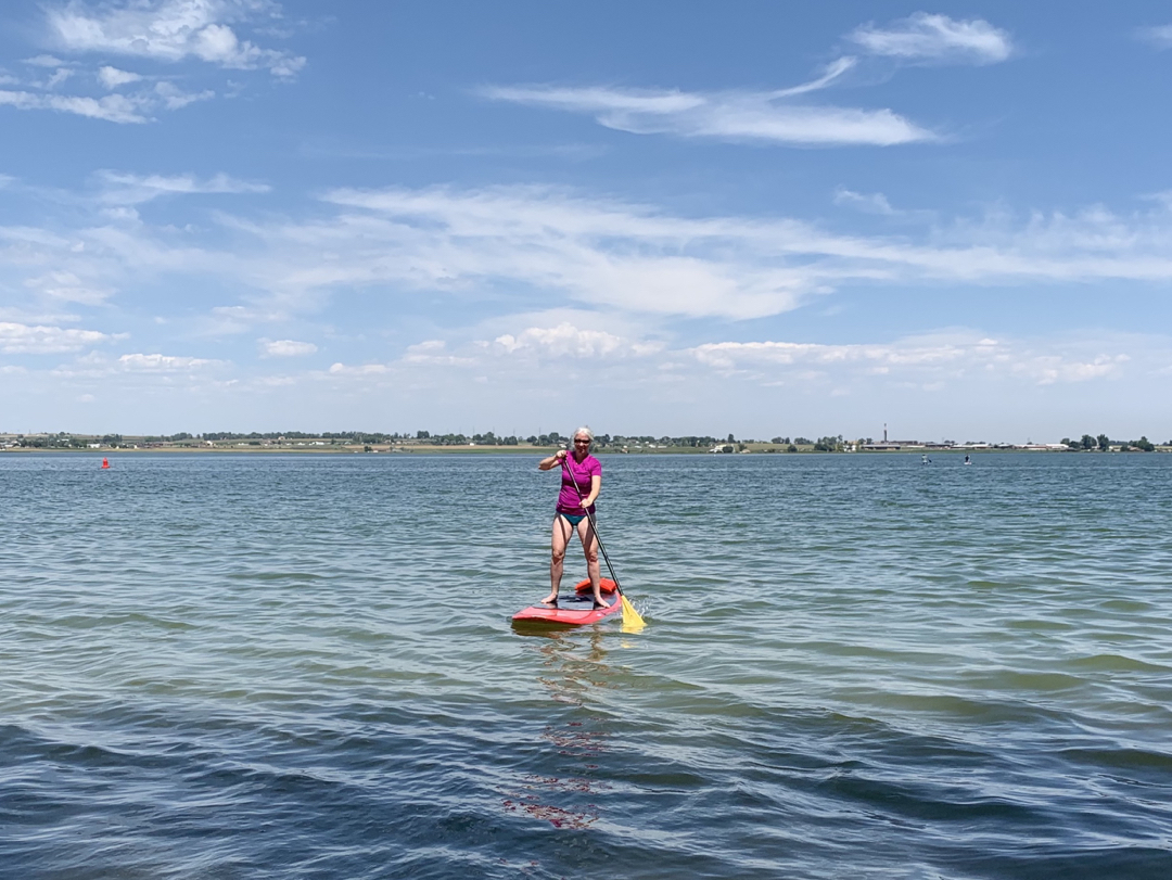 Paddleboarding at Union Reservoir