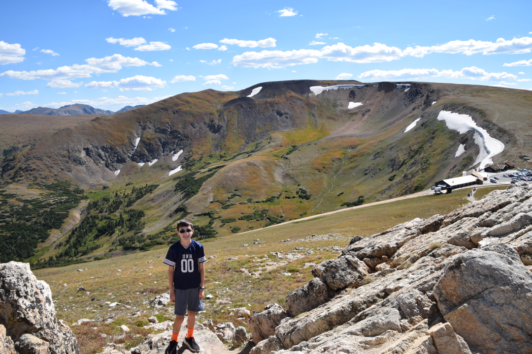 Climbing up from the Alpine Visitors Center on Trail Ridge Road