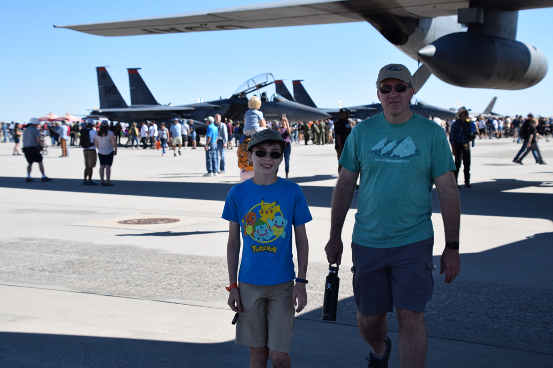 Waiting to get into the C-130