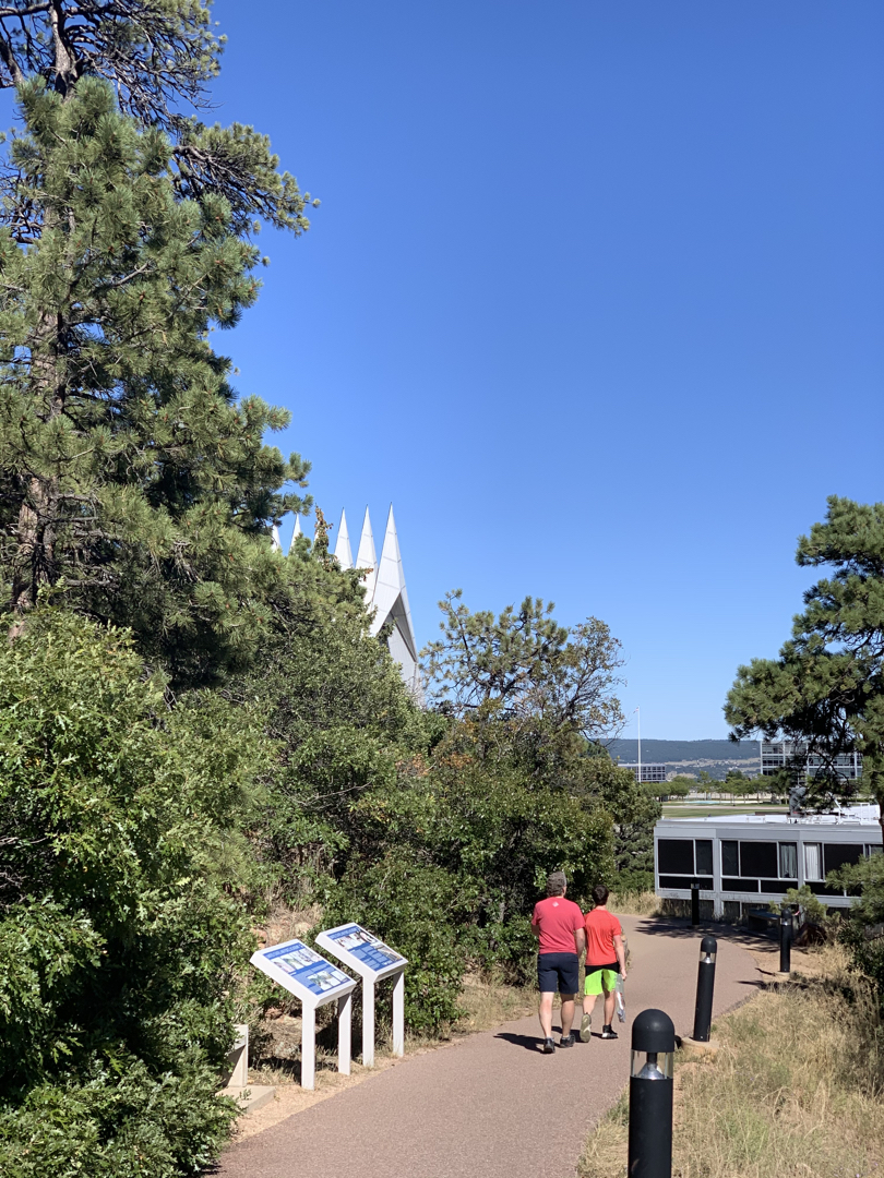 Walking around the Air Force Academy