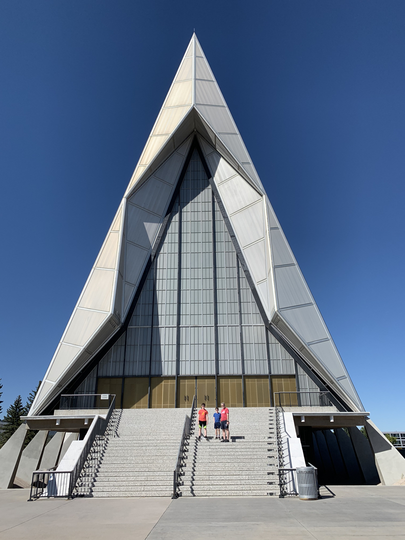 On the chapel steps