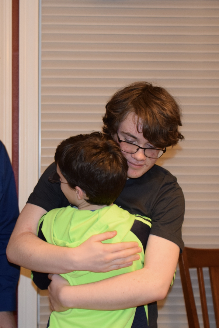 A hug for Ted