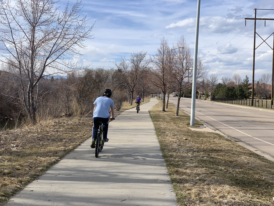 Socially distant bike ride