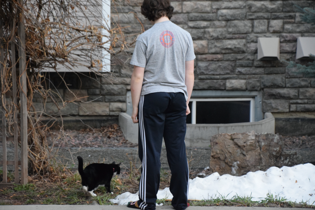 Cat and his boy