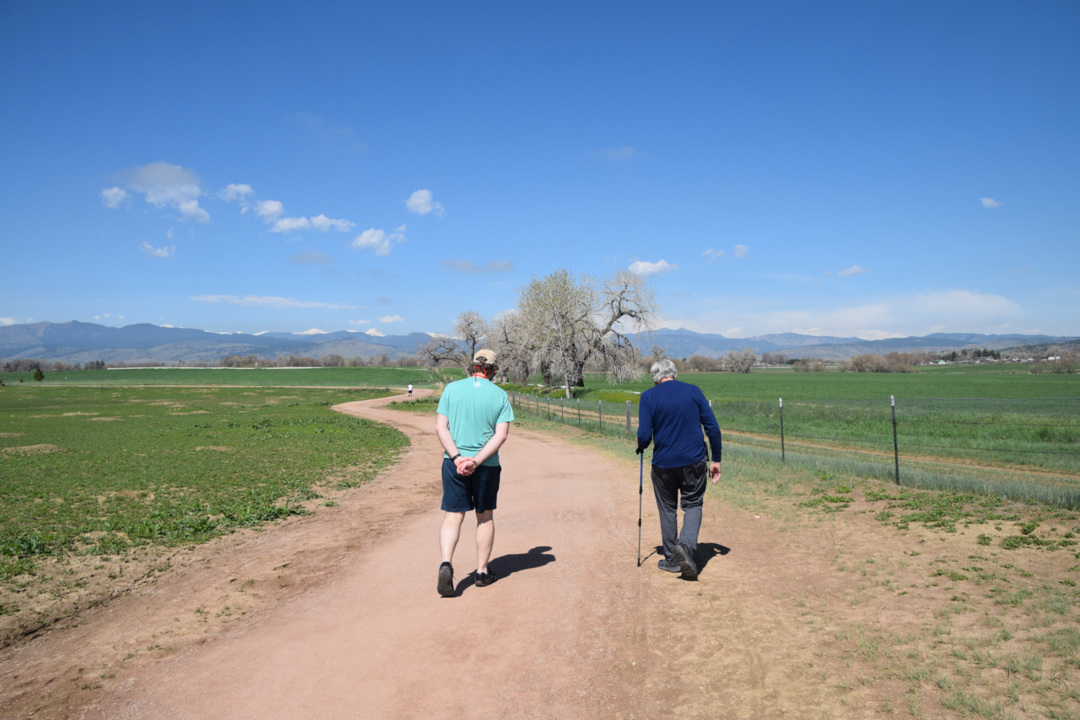 Jeff and Tom on the trail