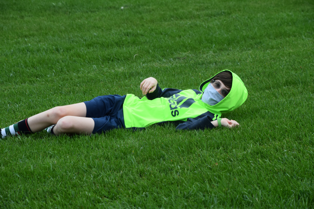 Socially distant lounging