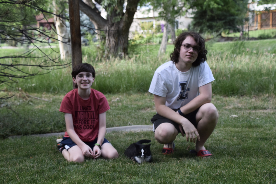 The boys (are out of focus)