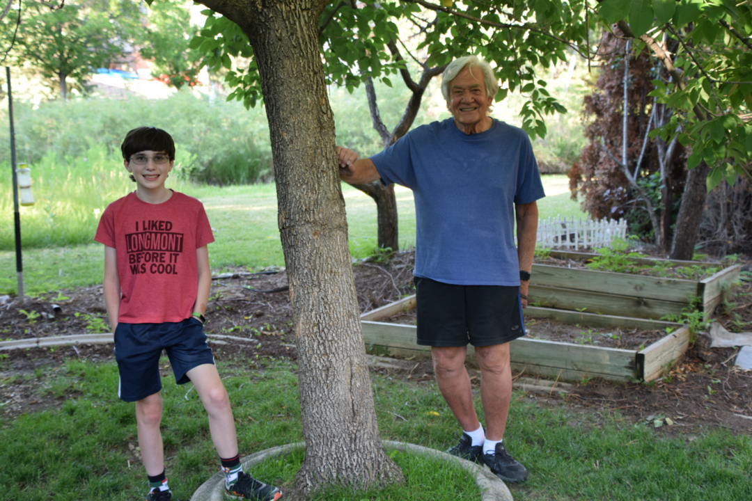 Grandpa and the birthday boy