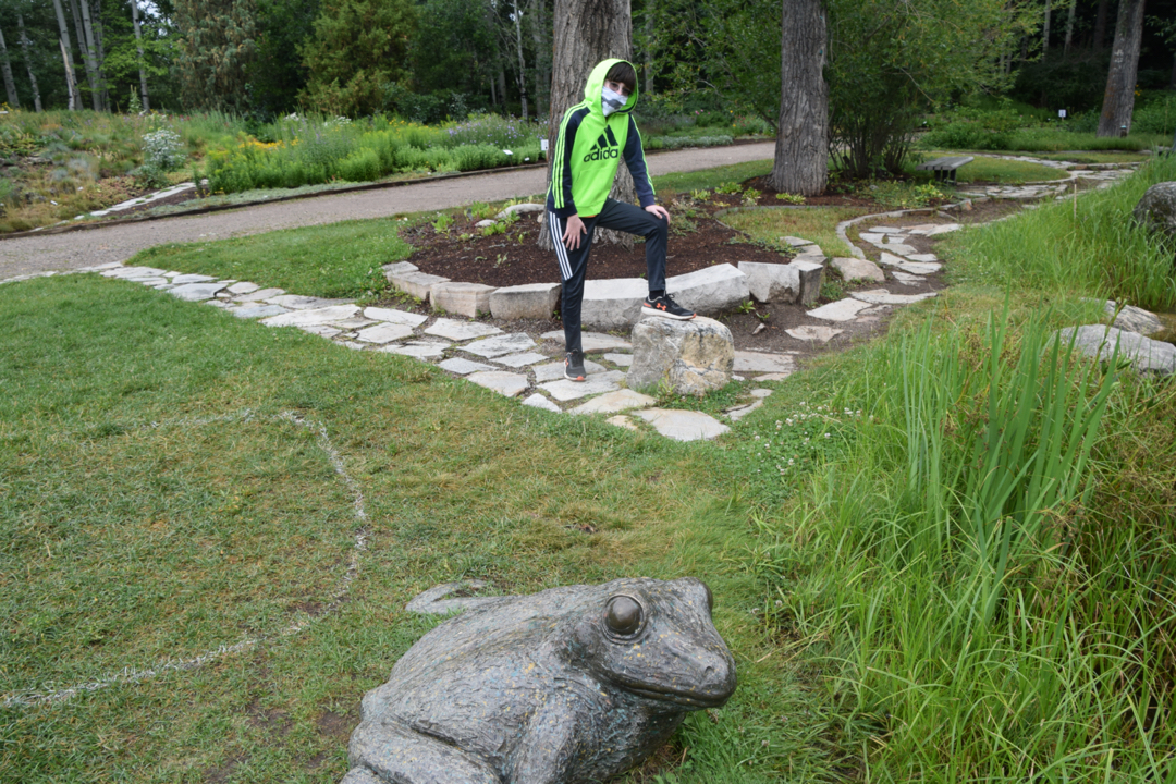 Ted and frog